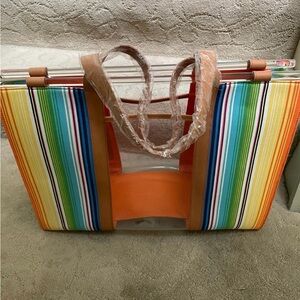 Bath and Body Works Summer Rainbow Tote Bag / Picnic / Storage
